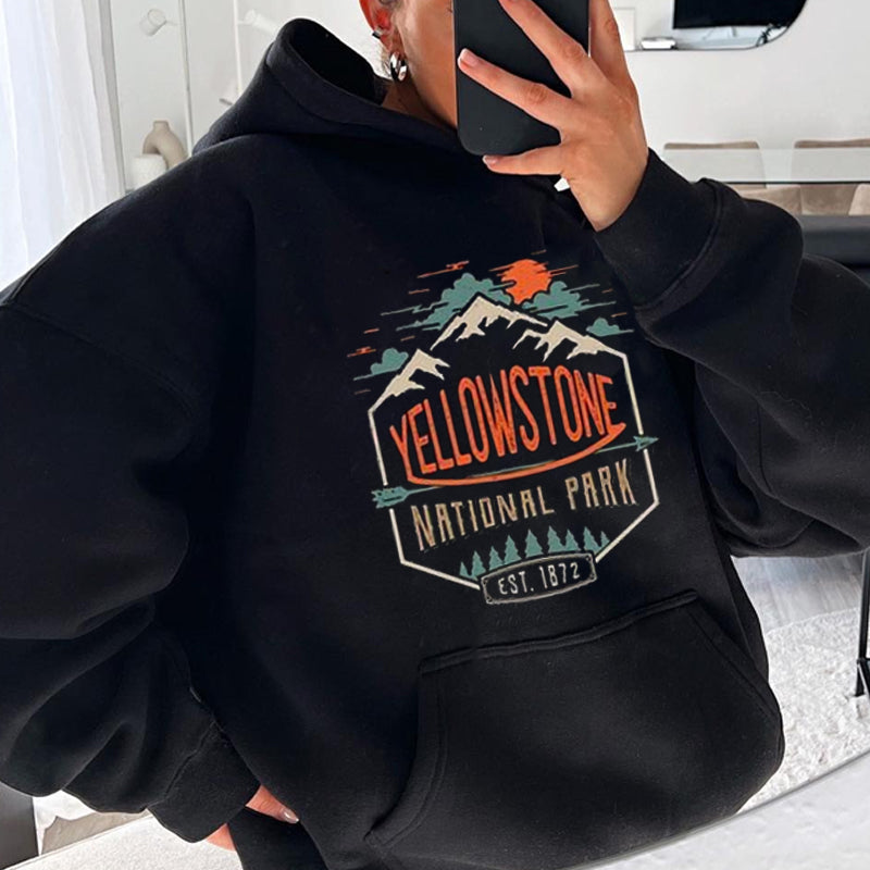 YELLOW STONE NATIONAL PARK Casual Hoodie
