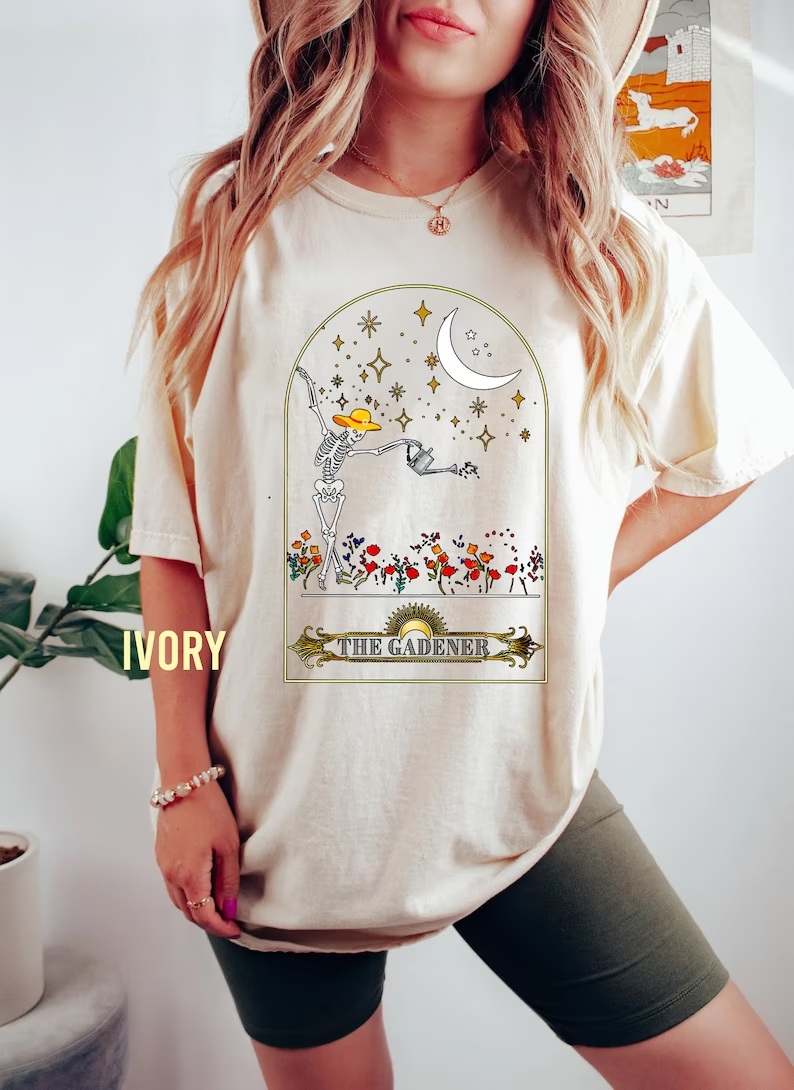 Gardener Skeleton Comfort Colors Shirt